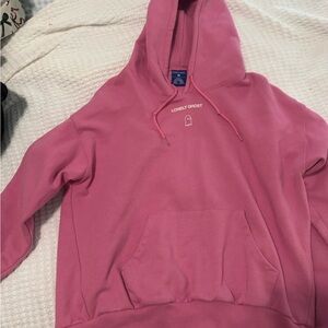 LONELY GHOST Vibrant Pink Hoodie